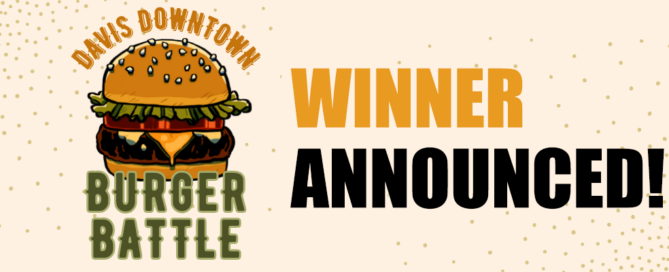 Davis Downtown Burger Battle Announcement Banner